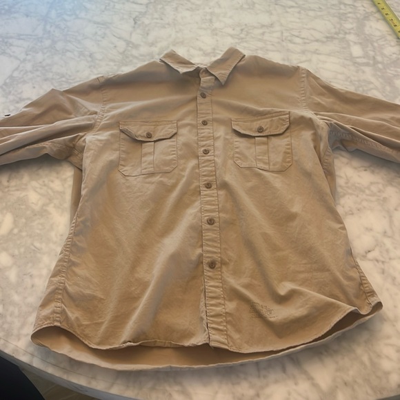 Long sleeve Safari brown J.Crew Chino size large - Picture 1 of 7